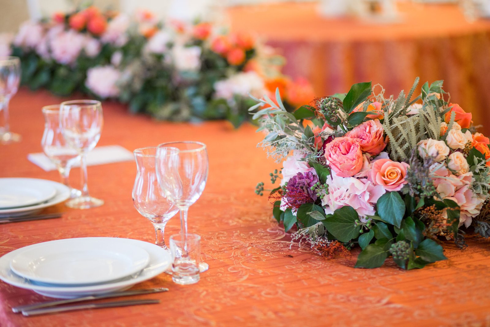 Event stage floral design