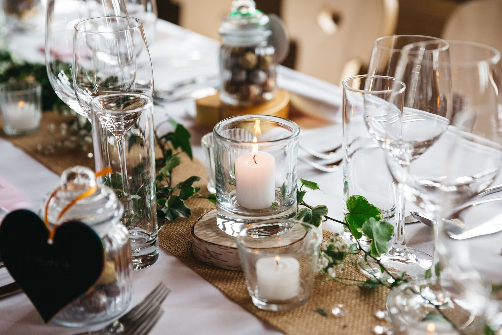 Luxury gala dinner floral centrepiece