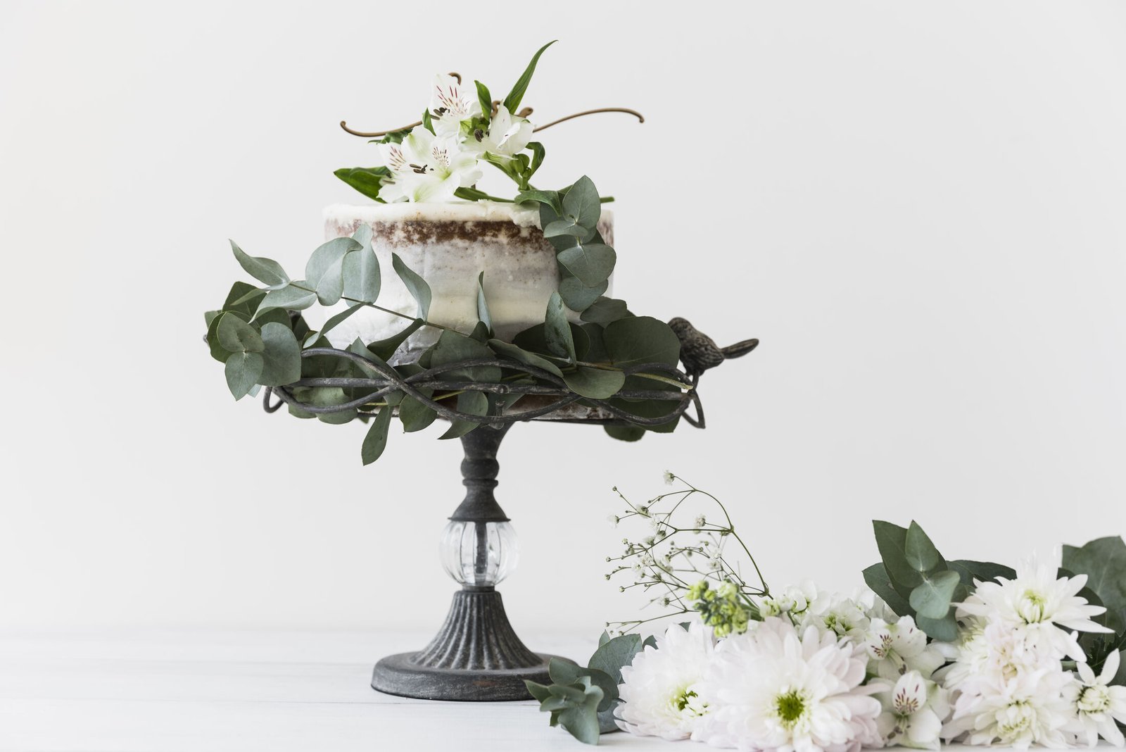 Wedding reception floral display